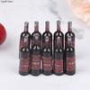 10Pcs 1/12 Mini Wine Bottle Ling Water Set Dollhouse Miniature Accessories Simulation Drinks Model Toys Doll House Decor
