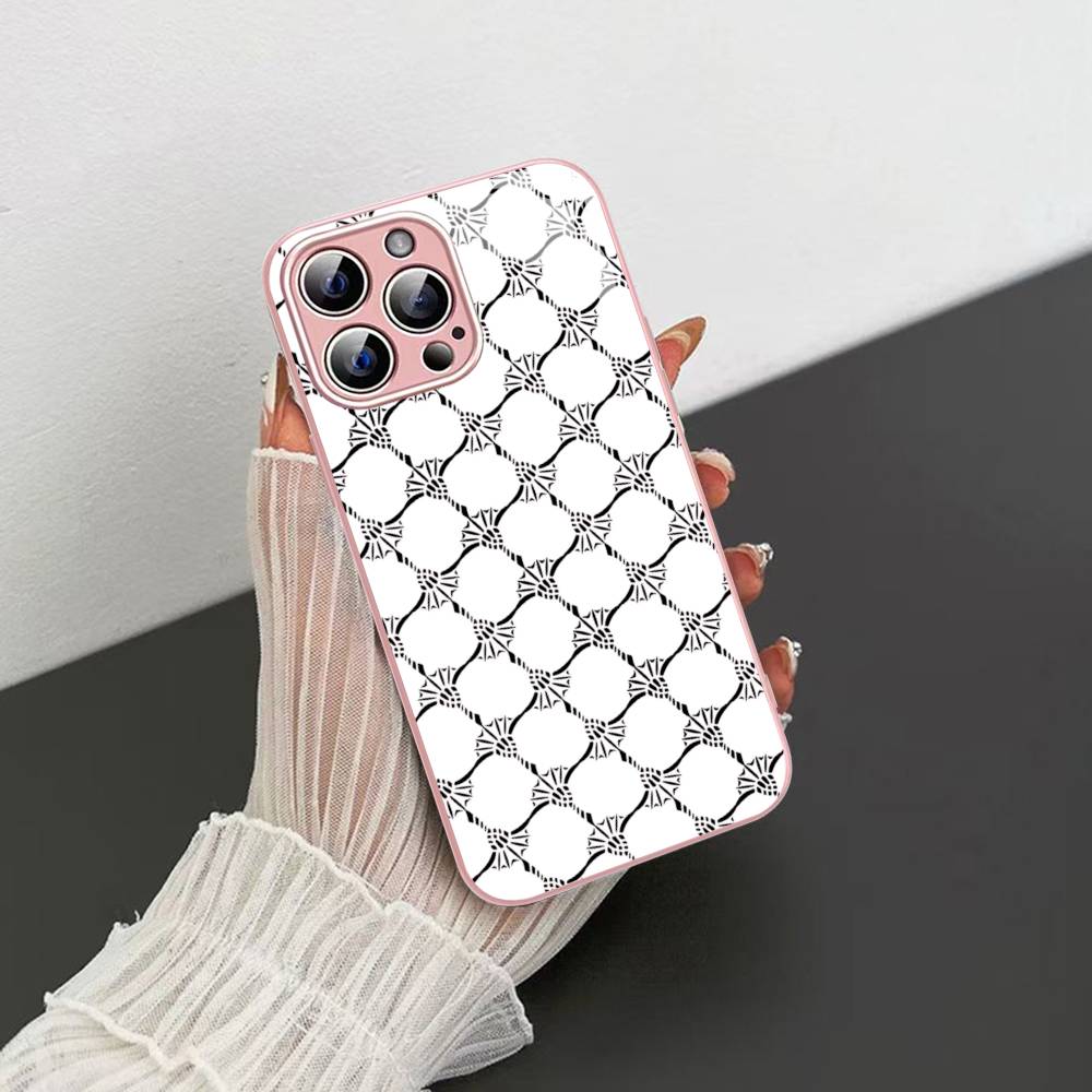 Famous Printed J-JoopS Logo Tempered Glass For Iphone 14 13 12 11 Pro Mini XS MAX 14Plus X XS XR Fundas