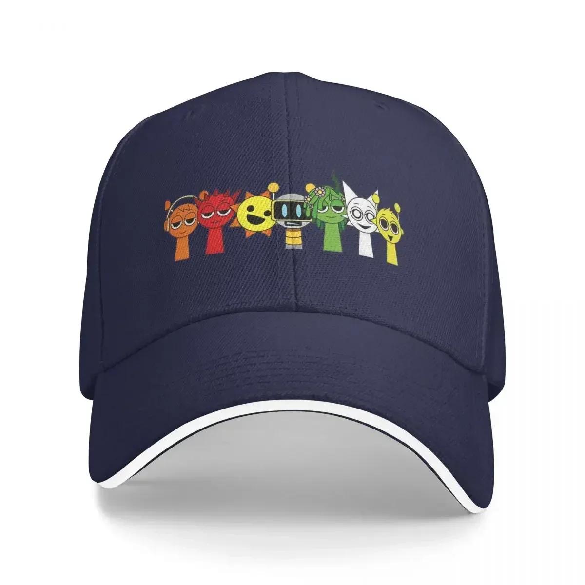 

Summer Baseball Cap Sprunki Logo Wear For Men Women Funny Meme Golf Cap Classic Headwear Adjustable