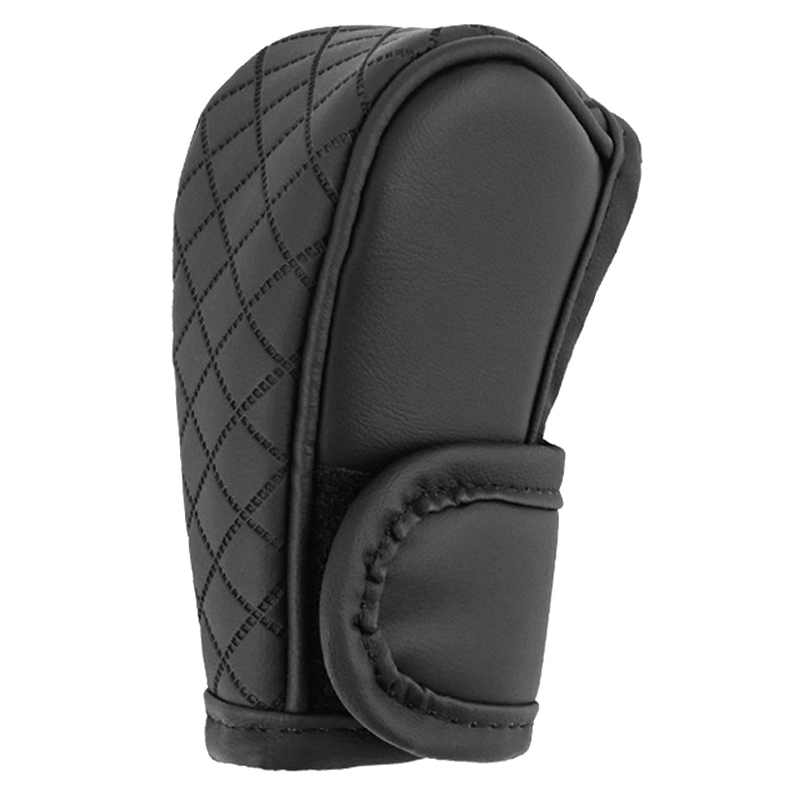 

Роскошный кожаный чехол на рычаг переключения передач, дышащий рукав на рычаг переключения передач, дышащие аксессуары для повышения комфорта вождения чёрный