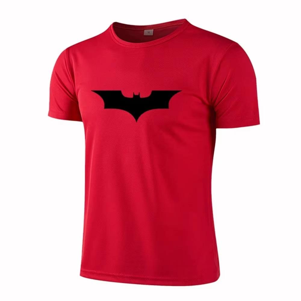 2024 Summer New Men'S Fashion Printed Short-Sleeved T-Shirt Outdoor Running Casual Breathable Quick-Drying Sports Short-Sleeved