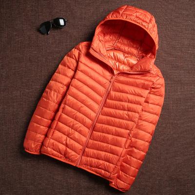 6 barev Muži Puffer Jackets Pánská korejská móda Ležérní Ultra lehký sbalitelný vodě a větru odolný prodyšný péřový kabát