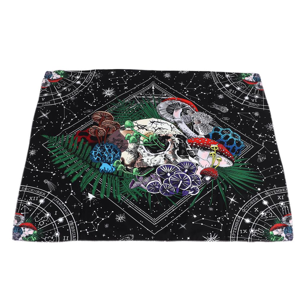 Decorative Tapestry Colorful Mushroom Skull Pattern Soft Lightweight Exquisite Beautiful Backdrop
