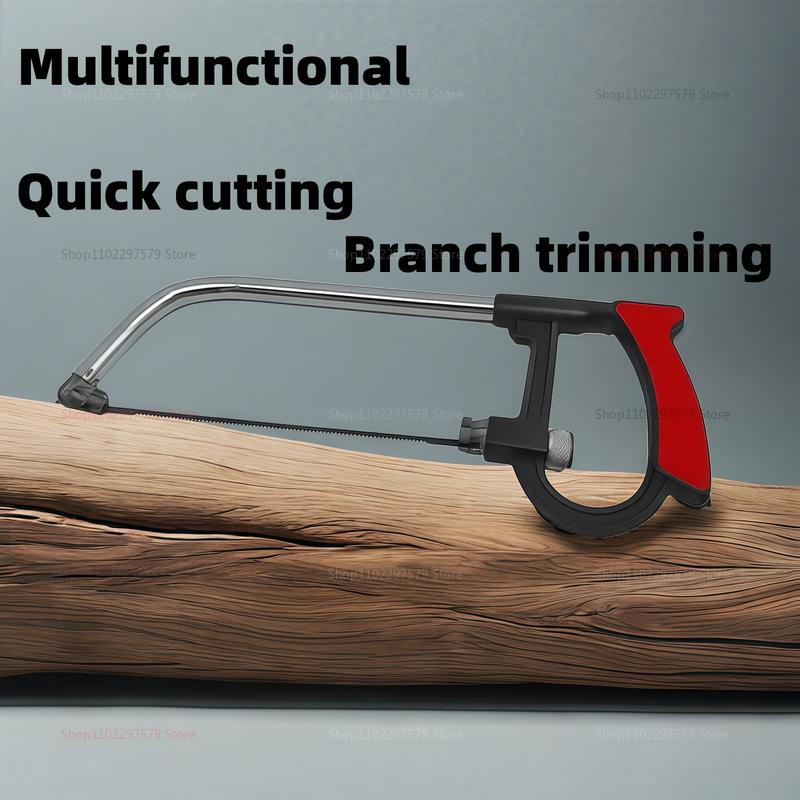 7-in-1 Hand Saw Kit with Steel Hacksaw for Metal Wood Glass Includes 6 Blades Perfect for DIY Woodworking Crafting and Home