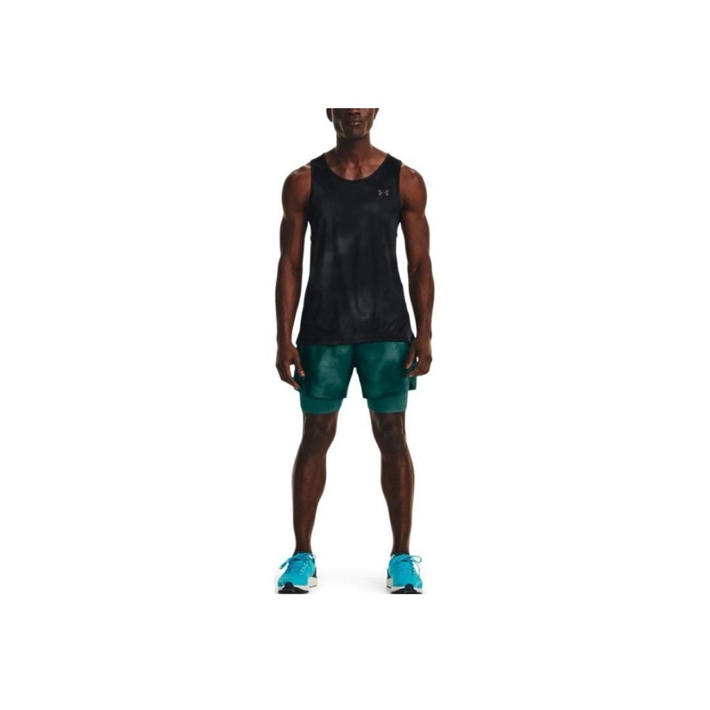 Under Armour Iso-Chill Solid Color Sleeveless Running Sports T-Shirt Men Tops Black 1377875-001