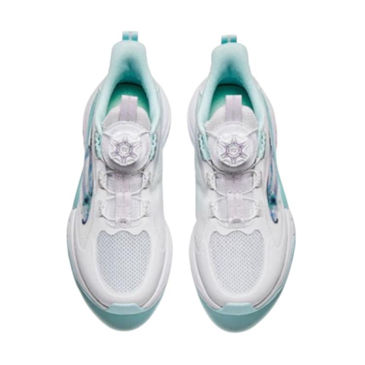 Anta Kids Butterfly Wing Fabric Comfortable Versatile Non-Slip Low-Top Running Shoes Kids Running Shoes White Blue 322428807-2