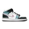 Air Jordan 1 Mid SE GS Take Flight Blanco Carmesí Brillante Azul Heroe BQ6931-114