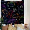 Colorful Dinosaur Pattern Illustration Patterned Tapestry Decorative Wall Hanging, Home Bedroom Living Room Decor