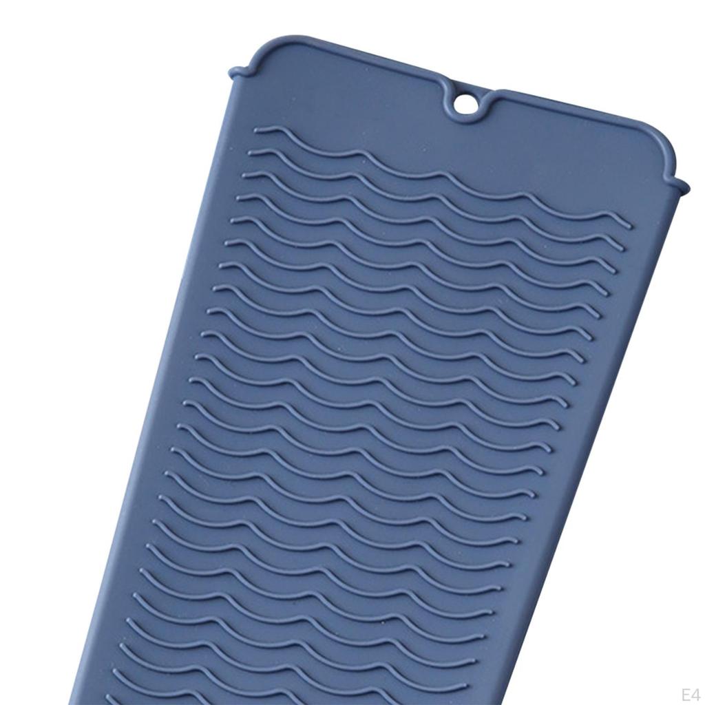 Silicone Travel Mat for Hair Styling Tools, Portable Pouch
