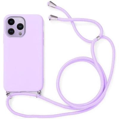 Protective Case - E.F.CONNECTION - for iPhone 13 Pro Max - Flexible - Purple - Scratch-resistant and Shockproof