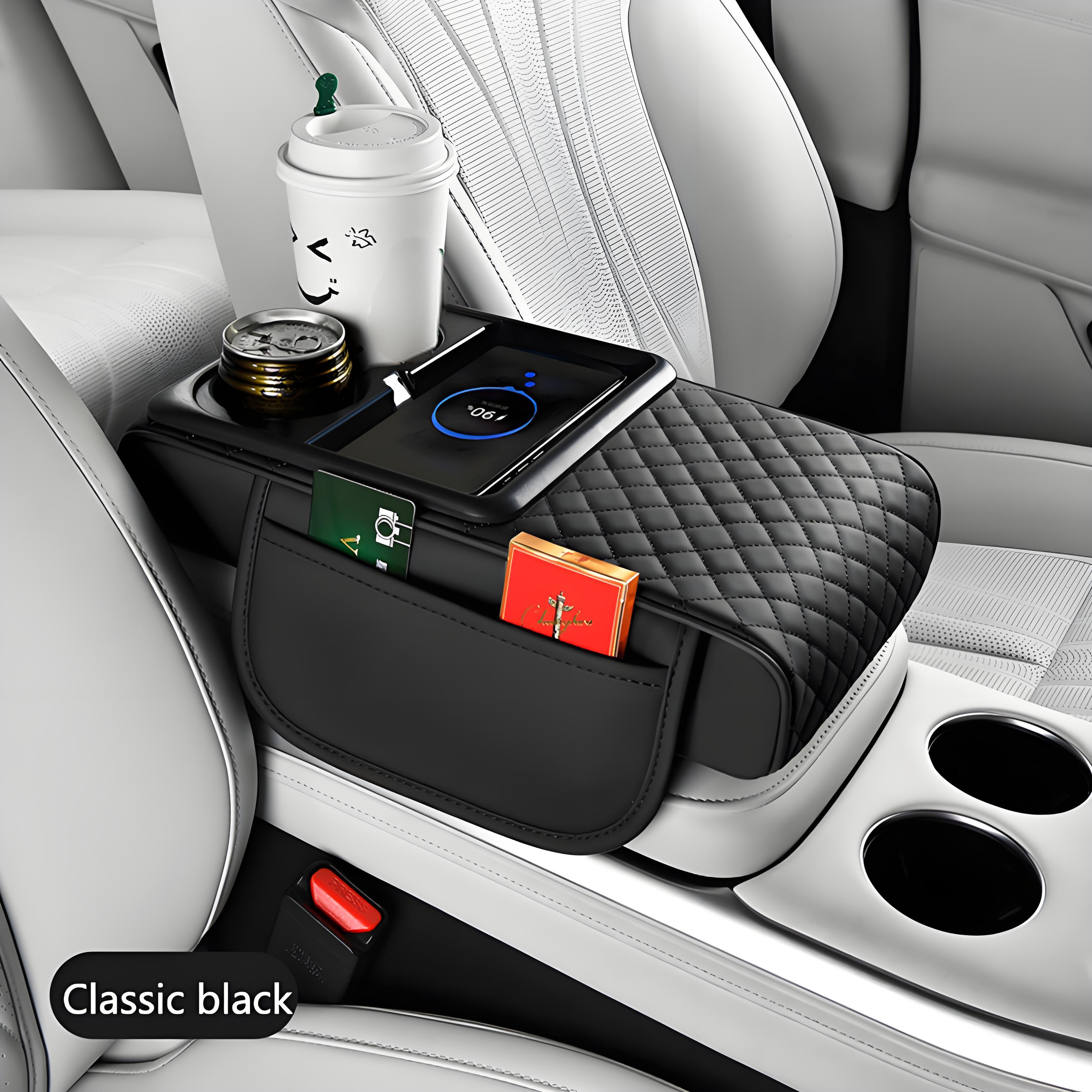 

Подушка підлокітника центральної консолі автомобіля Універсальна накладка підлокітника автомобіля Бездротова зарядка телефону Серветки Підсклянники Органайзери Шкіряний килимок підлокітника Автомобільні аксесуари