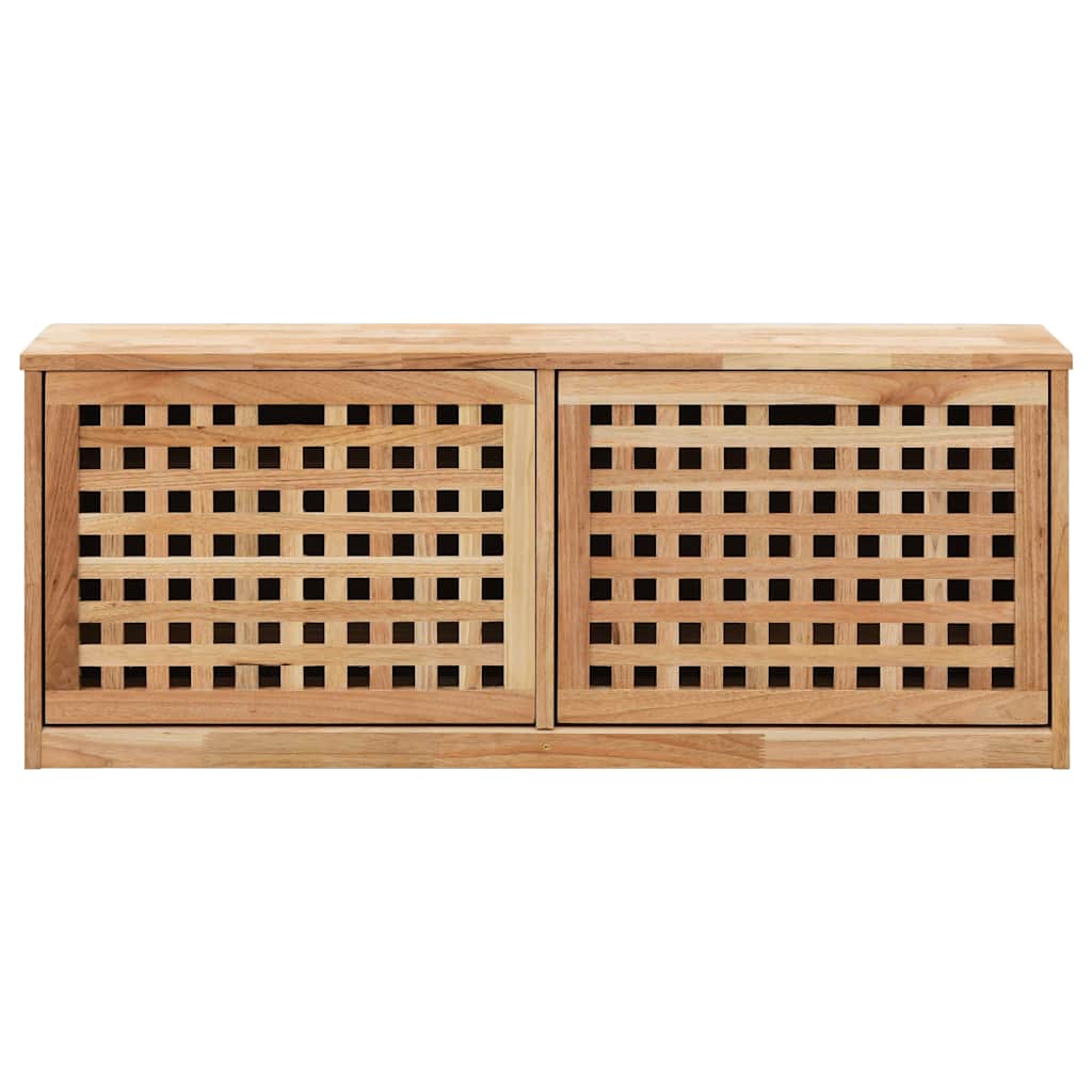 Vidaxl Bank mit Schuhaufbewahrung, 94X20X38 cm, Massives Nussbaumholz