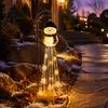 Energy Efficient Patio Festive Lights Solar Snowman Garden Stake Light, Flowing Waterfall LED Fairy Light with Easy Install Christmas Porch