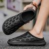 Fashion Casual Slippers 2025 New Men's Slip on Shoes Summer Fashion Trend Soft Soled Hollow Breathable Soft soled Lightweight Sandals