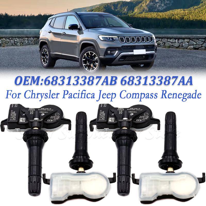 1/4PCS For 2016- Jeep Renegade Fiat 500X NEW TPMS 433MHZ Tire Pressure Monitor System Sensor 68105280AF 68313387AB 53305555