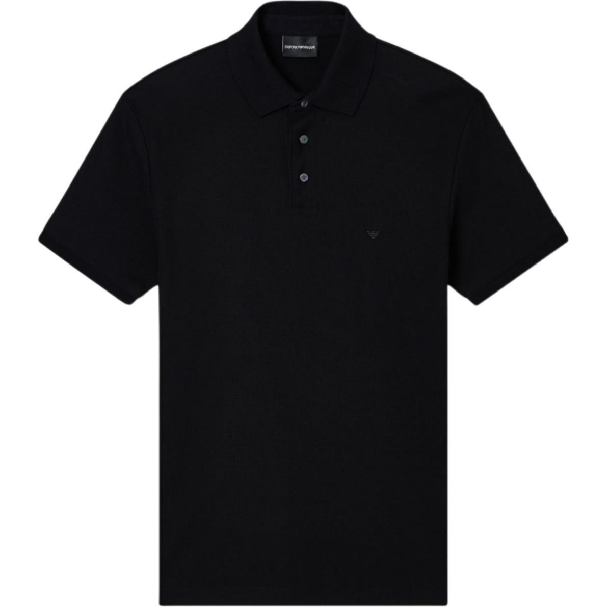 Emporio Armani Stretch Pique Short Sleeve Polo Shirt Men tops EM005251-AF10497-UC001 S