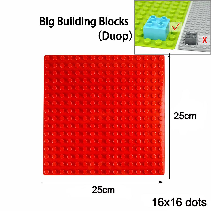 404 Dot Large Size  Baseplate Brick Big Size Plate Building Block Floor Accessories Leduo Particle Compatible Big Animal