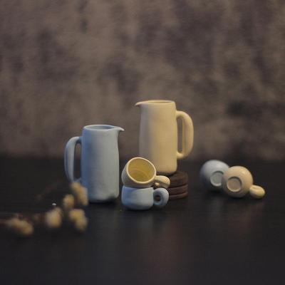 Mini Teapot & Tea Cup Dollhouse Set - Creative Toy Model D561