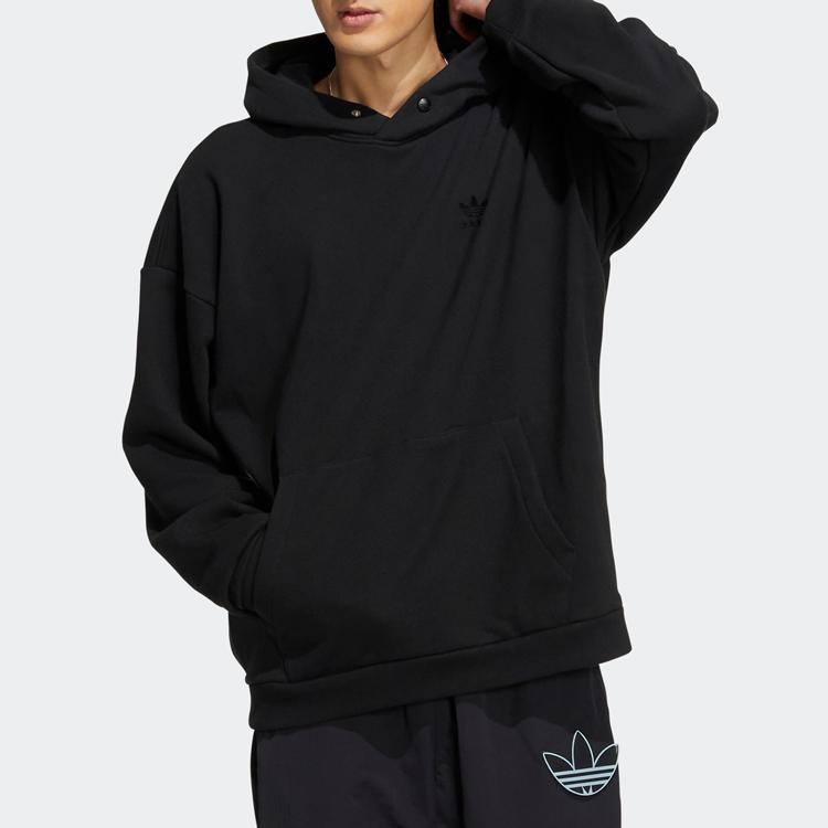Adidas Originals Essential Hoodie With Trefoil Logo Men Hoodie Black IC8146