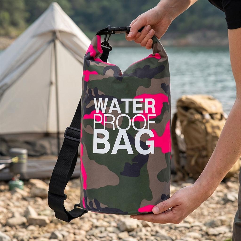 Pvc Waterproof Bag Camouflage Pattern For Outdoor Sports Portable And Durable Storage Solution