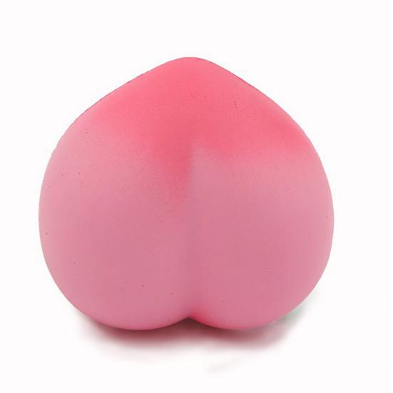 Peach Slow-Rising Squeeze Toy Soft PU Fidget for Stress Relief Realistic Fruit-Shaped Decompression Gadget Photography Prop Novelty Gift for Anxiety