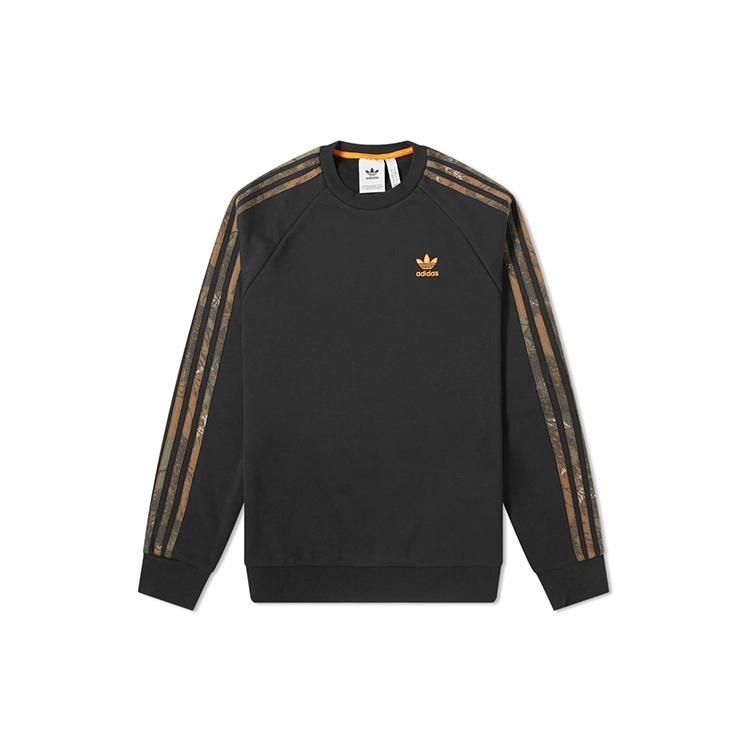 adidas originals Casual Sports Round Neck Pullover Black Men s GD5947 S