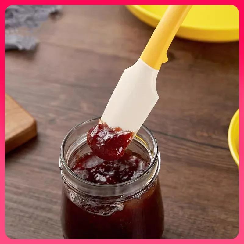 Household Two-in-one Baking Spatula Hightemperature Resistant Food-grade Silicone Spatula Cream Jam Butter Spatula Kitchen Stirring Spatula