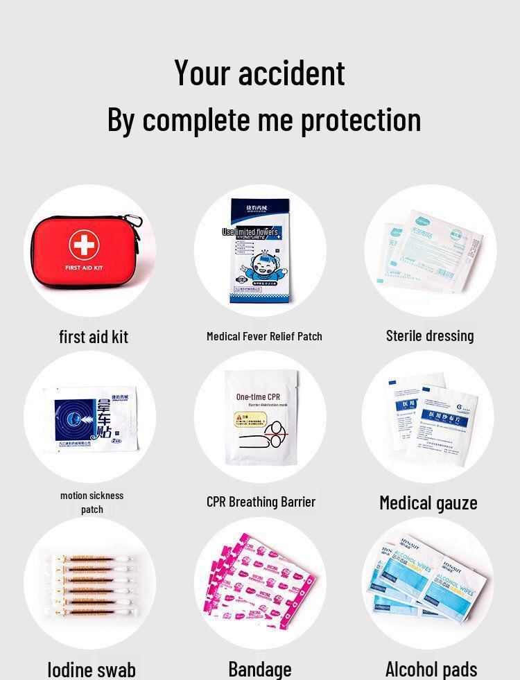 Portable Outdoor First Aid & Emergency Self-Rescue Kit