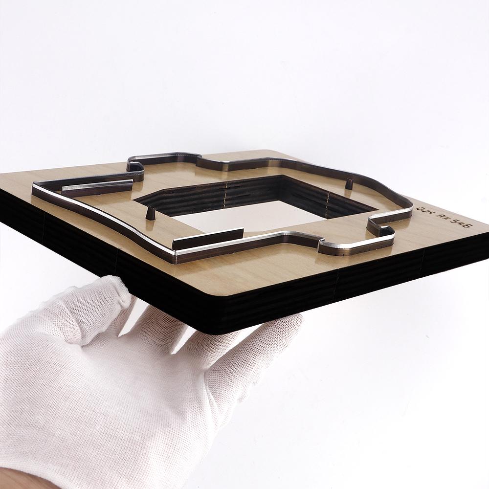 1 Stück Lederhandwerk Schablone Stanzwerkzeug, Manuelles Metallstanze für Ledergeldbörse, Kartenhalter, DIY Lederarbeiten Design-Schneideform-Bausatz