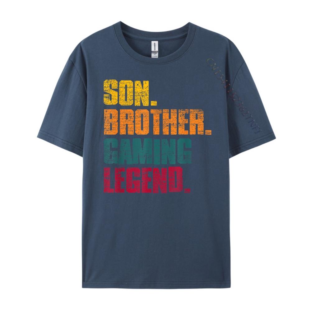 

Funny Gamer Son Brother Gaming Legend Gaming 3XL Men Clothing Men s T-Shirts Chinese Style Oversize Tees 4XL
