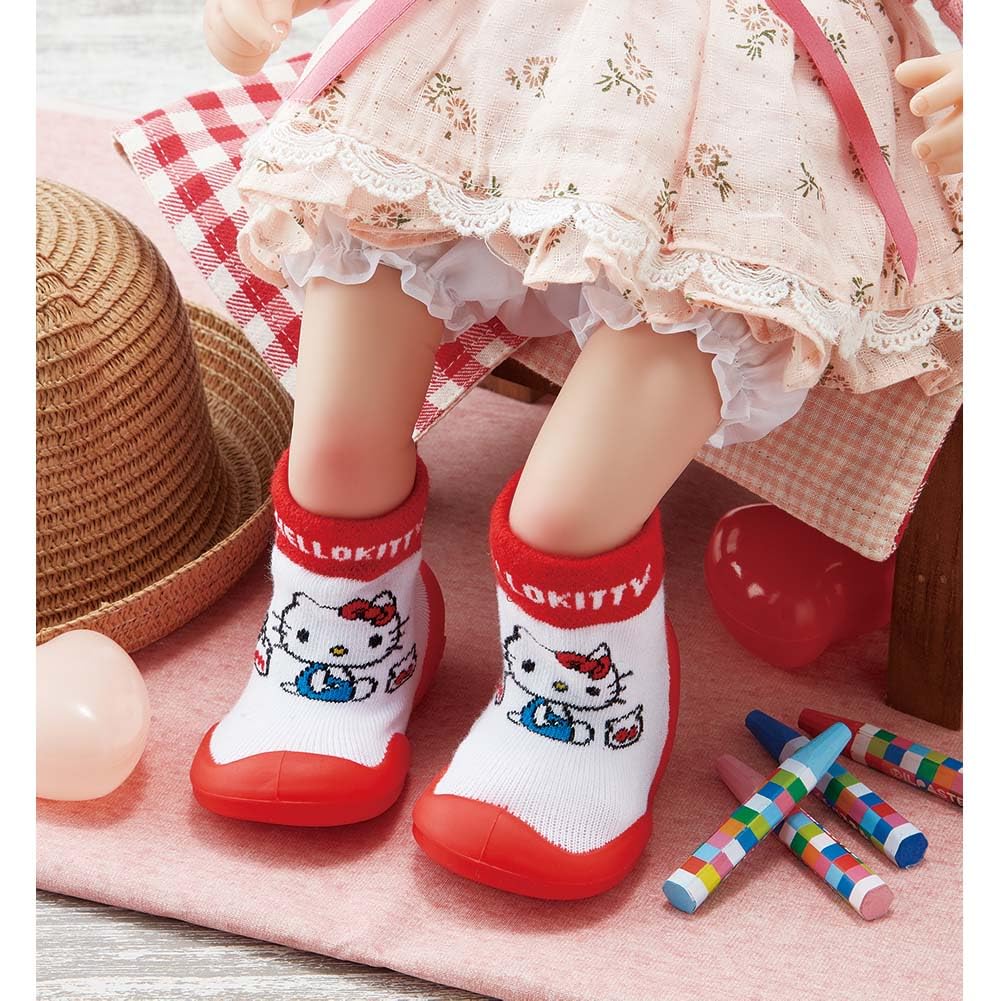 Skater Vek Baby Sanrio Hello Darčekové Ponožky, Topánky, Stredné, 12,6 cm, 12-15 Mesiacov, Topánky, Kitty, Krabica, BSSHL3G-A