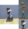Super Saiyan Shadow Gk Future Warrior Pvc Figure Of Arm-broken Gohan Vs Android 18 Boxed Collectible