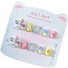 Hello Kitty Rainbow Horse Kids' Anti-Bite Wearable Nail Art for Ages 3-12