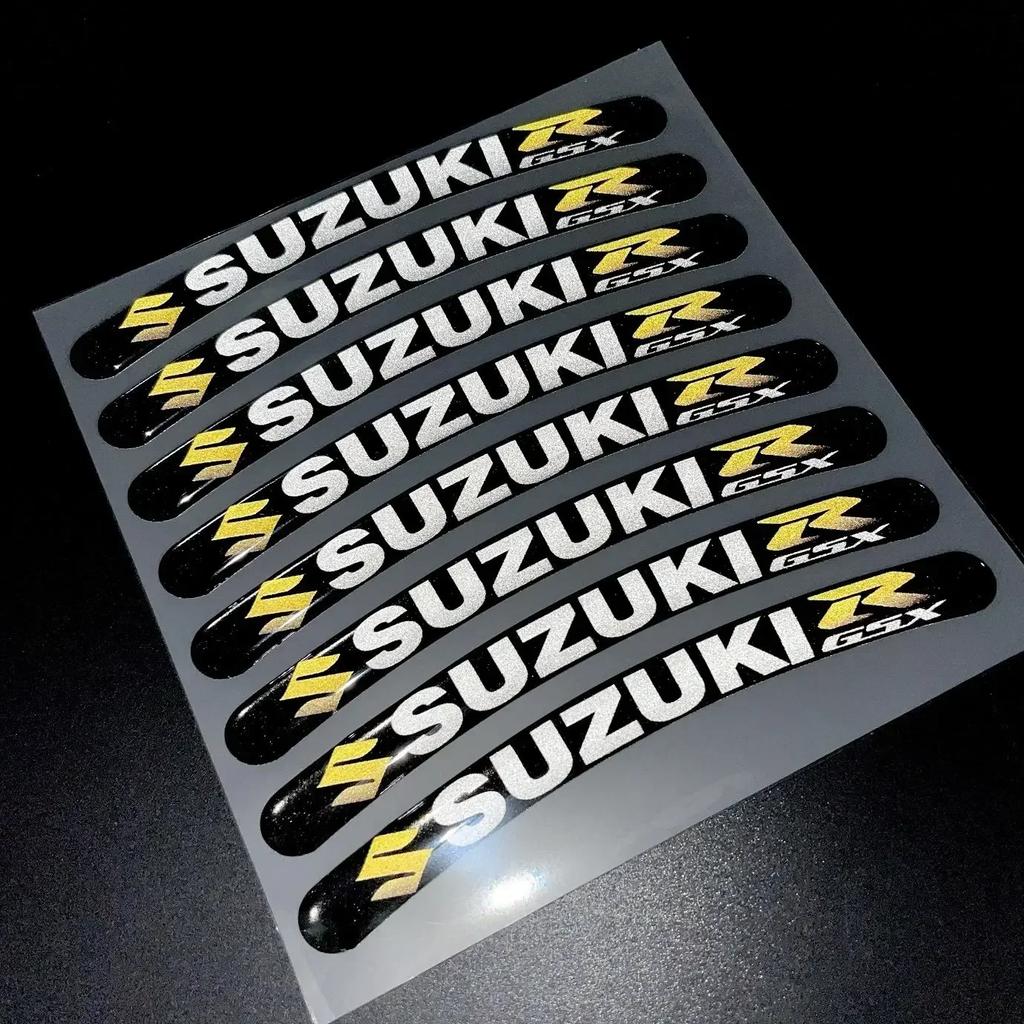 GMRT3 Auto Radaufkleber 13-19 Zoll Universal für Suzuki Motorrad Reifenmodifikation Wasserdicht Tropfkleber Dekorationsaufkleber