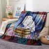 1 Pezzo Coperta in Flanella con Stampa Cartone Animato, Alta Qualità Confortevole per Tutte le Stagioni, Decorazione per la Casa, Calore e Comfort, Perfetta per Regalo di Natale Compleanno