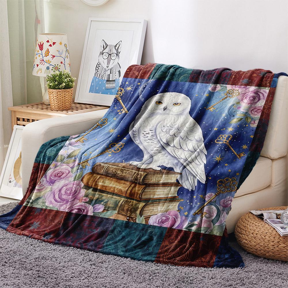 1 Pezzo Coperta in Flanella con Stampa Cartone Animato, Alta Qualità Confortevole per Tutte le Stagioni, Decorazione per la Casa, Calore e Comfort, Perfetta per Regalo di Natale Compleanno