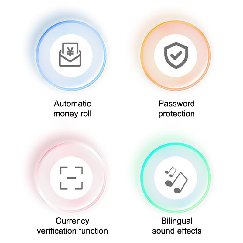 Electronic Piggy Bank Automatic Mini Safe Coins Cash Saving Money Box Password Counter Code Key Lock Coin Bank ATM Child Gift
