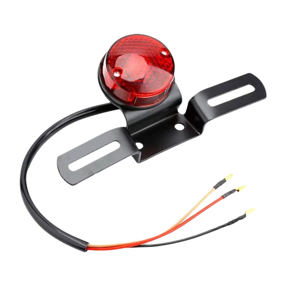 Led Motorcycle Tail Brake Stop Light 12v Halogen Rear Lights Taillight Cafe Racer For Chopper Bobber Motorbike Accessories Q9p2