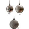 Set di palline di Natale elettroplaccate da 6 cm: 6 pezzi di ornamenti in plastica PS, opachi lucidi, verniciati a polvere, confezionati in scatola di PVC per decorazioni festive.