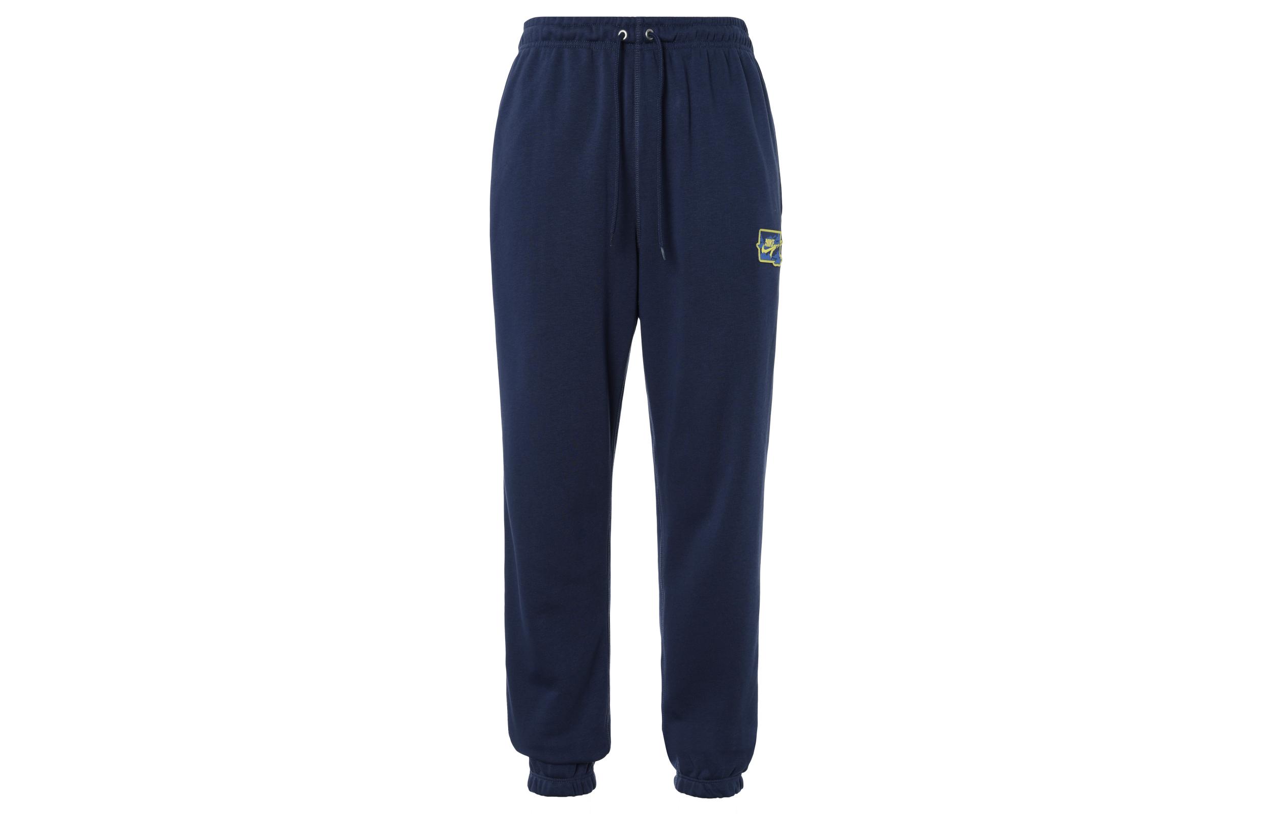 Nike Casual Pants Men s Dark Navy Blue/Glow Yellow FZ0767-410 XXL