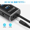 ROSONWAY USB Hub Gen 2 with Power 4 100cm Cable Bus Powered Self 5V AC Independent Switches 3.1 Supply, 10Gbps, Aluminum, Ports, Included, & Powered,