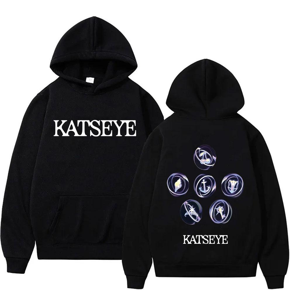 Koreanische Girlgroup KATSEYE Album Grafik Hoodie Herren Damen Freizeit Fleece Vintage Sweatshirt Herrenmode Oversized Streetwear