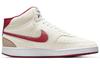 Nike Court Vision Mid Top Sneakers White/Red DQ4977-161