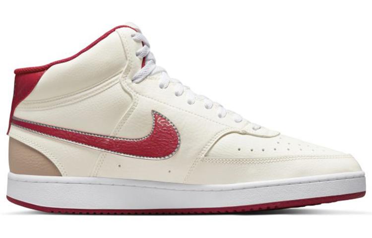 Nike Court Vision Mid Top Sneakers White/Red DQ4977-161
