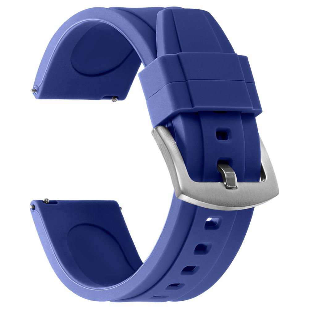 20mm 22mm Silicone New Sports Fashion Belt One Piece FKM Watch Strap Rubber Watch Band Wristband for Seiko for Omega for Casio