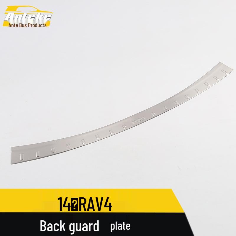 Compatible RAV4 Rear Bumper Decorative Panel: Stainless Steel Tailgate Trunk Protection for 14 Models