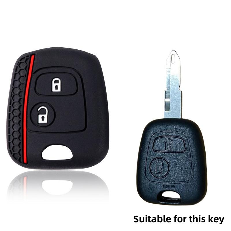 

Remote Key Cover Case Silicone Skin For Citroen C1 C2 C3 C4 Xsara Picasso Key Cap Peugeot 107 206 207 306 307 407 Toyota Aygo