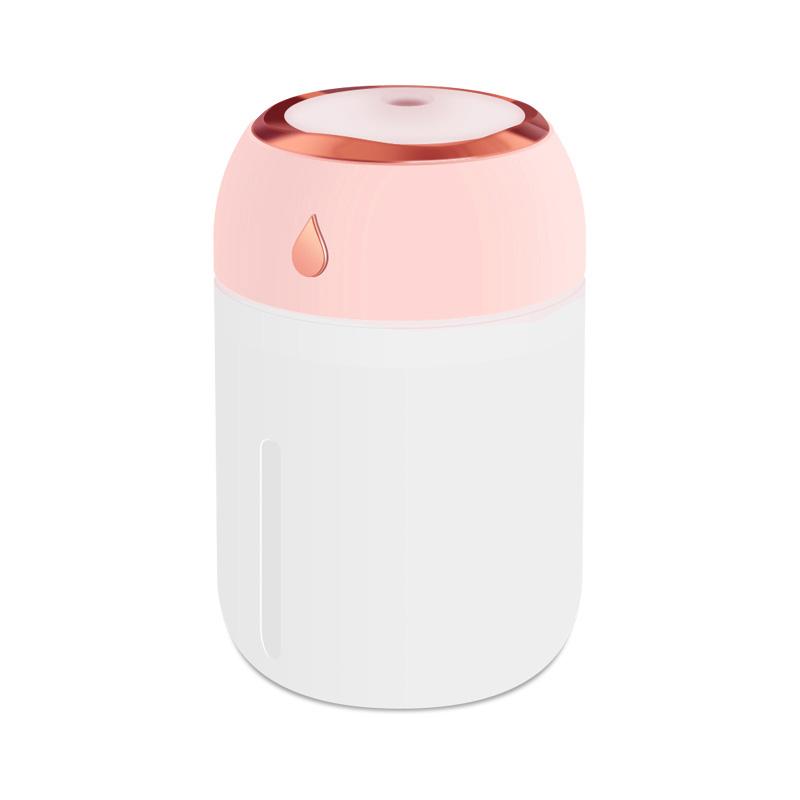 Portable Mini USB Air Humidifier Aroma Diffuser LED Cool Light 330ml Mist for Room Home Car Plant Purifier