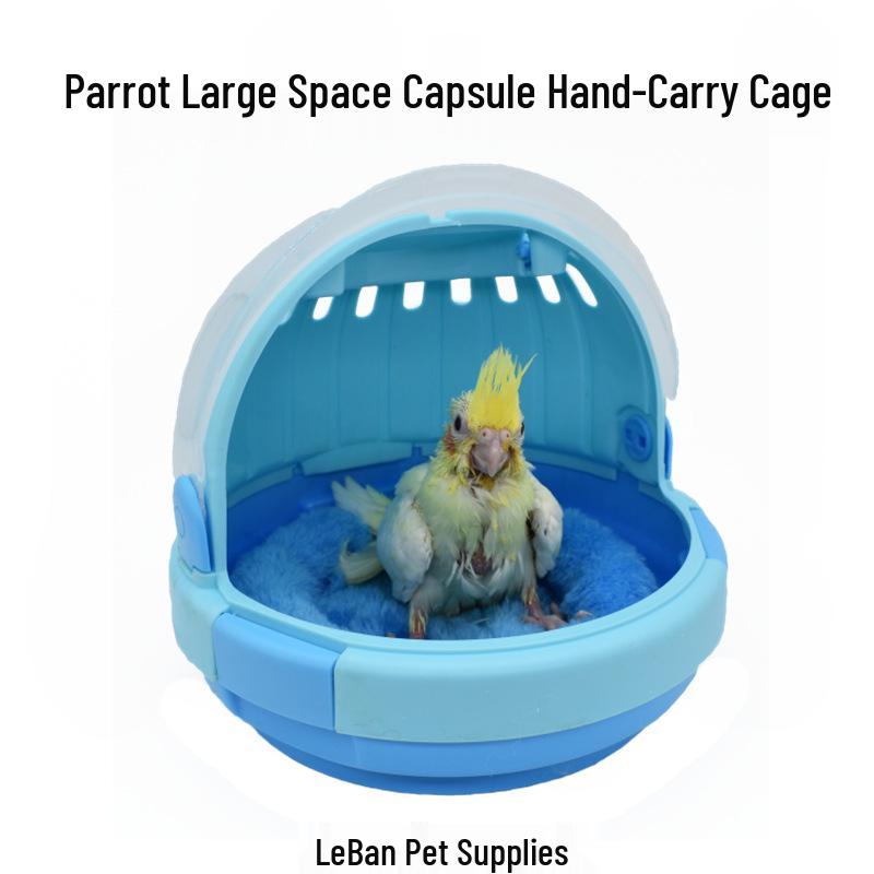 Parrot Capsule Carrier: Portable Warm Nest for Budgies & Lovebirds