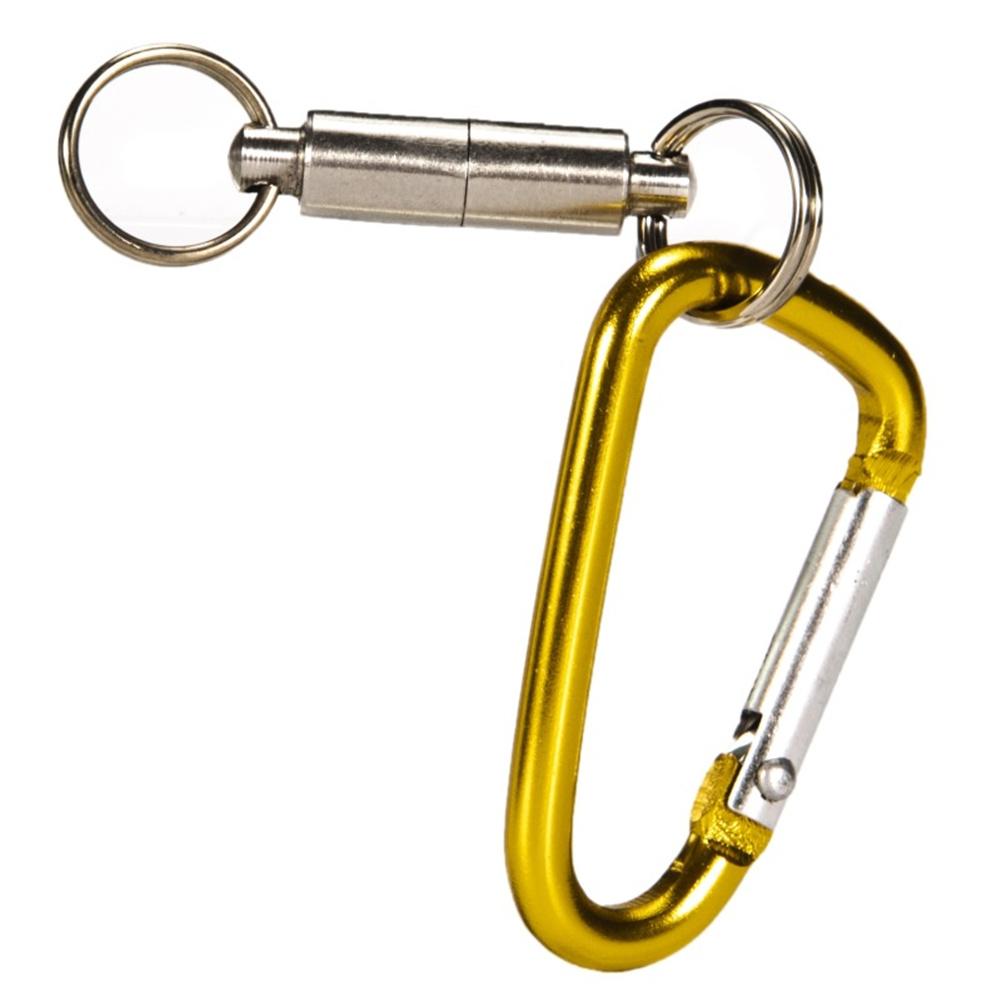 Net  Holder  With  Coil  Lanyard Strong Magnetic Quick Release Clips Carabiner For Outdoor Hiking